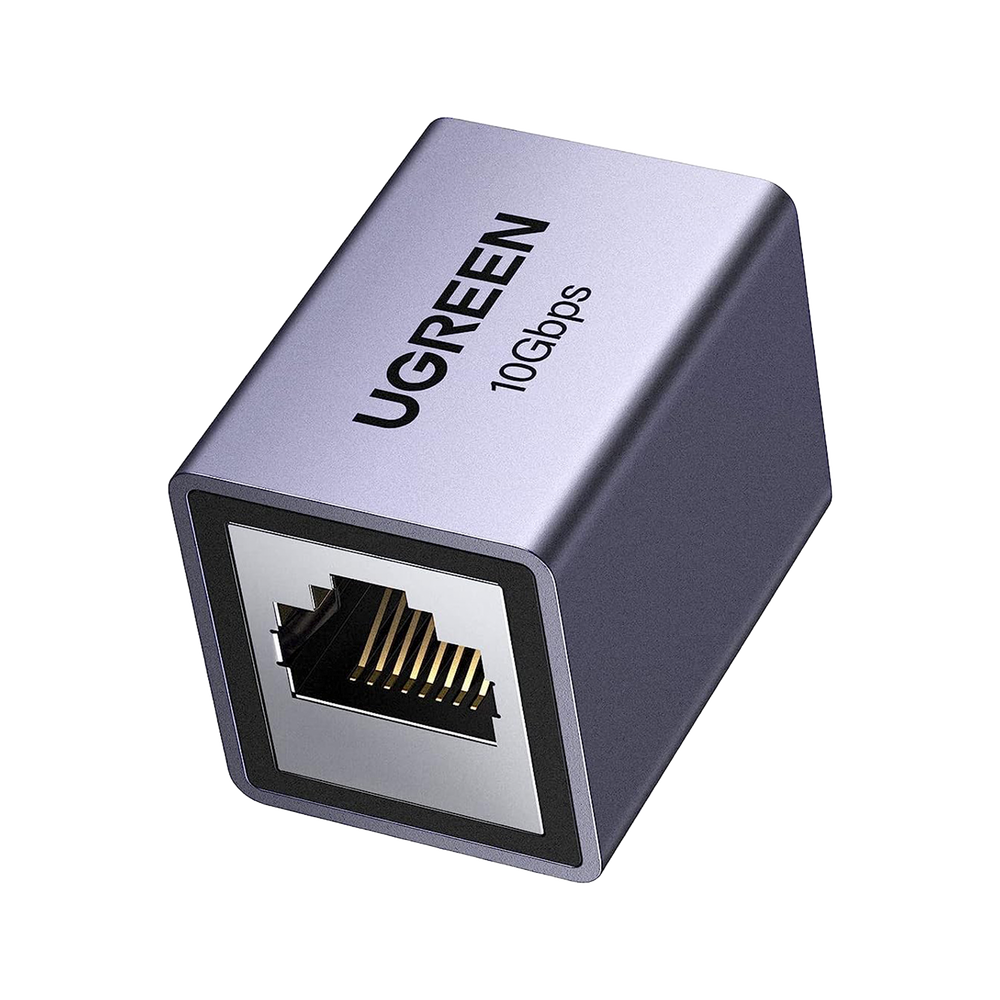 Acoplador STP (Extensor de Cable Ethernet RJ45) | 10Gbps | Blindado | Compatibilidad con Cat8 Cat7 Cat6 Cat5e | Hasta 100 metros | Aleación de Aluminio