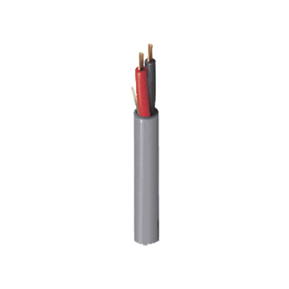 Bobina de 305 metros de cable / 2 x 16 AWG / Color Gris / Para aplicaciones multi propósito, seguridad, control de acceso, audio.