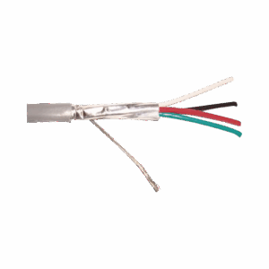 Cable 4 x 18 AWG / Blindado / 305 Metros / Riser / UL / Color Gris / Hecho en México