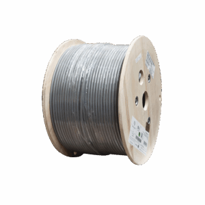 Bobina de Cable Blindado F/UTP de 4 Pares, Z-MAX, Cat6A, Soporte de Aplicaciones 10GBase-T, CM, Color Gris, 305m
