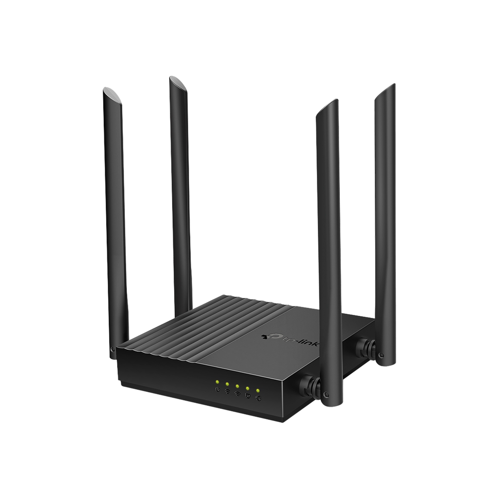 Router Inalámbrico AC 1200 / Doble Banda MU-MIMO / 1 puerto WAN 10/100/1000 Mbps / 4 puertos LAN 10/100/1000 Mbps / Compatible con EasyMesh / Administración Web o App Tether