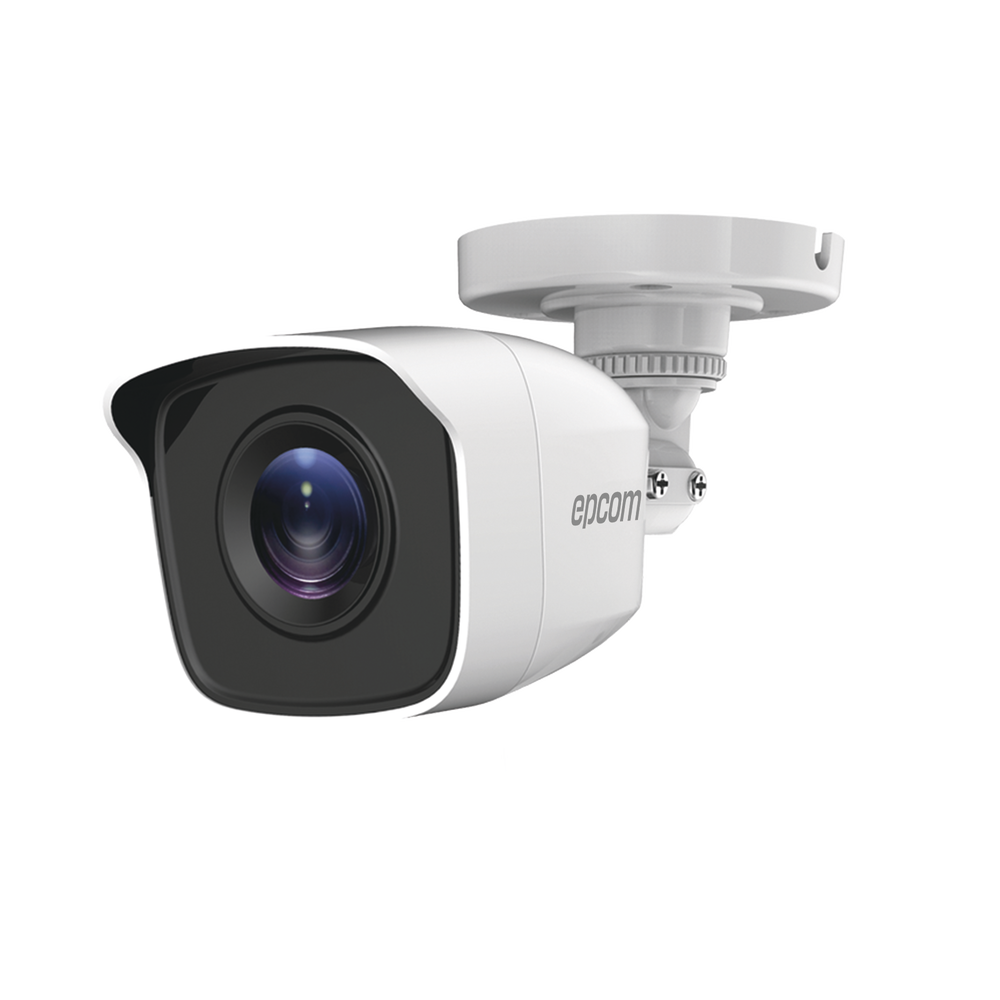 Bala TURBOHD 5 Megapíxel / Lente 2.8mm (85° de Visión) / Exterior IP66 / IR EXIR 20 mts / TVI-AHD-CVI-CVBS / Metal