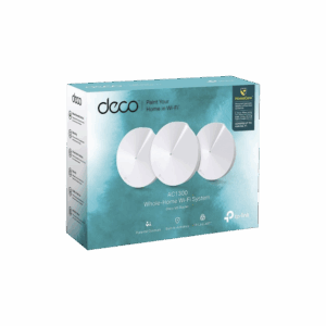 Kit 3 Routers Inalámbricos MESH Interior para Hogar / Doble Banda Wi-Fi 5 AC1300 Mbps / 2 Puerto Gigabit WAN/LAN / 4 Antenas Internas / Administración Mediante la App Deco (iOS, Android) / Protección HomeCare