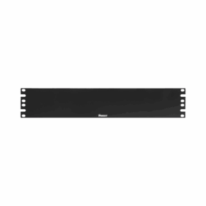 Tapa Ciega Para Rack Estándar de 19in, Plano, de Acero, 2UR, Color Negro