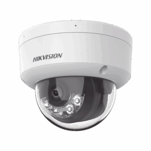 [Dual Light] Domo IP 2 Megapixel / Lente 2.8 mm / 30 mts IR + 30 mts Luz Blanca / Micrófono Integrado / Antivandálico IK08 / ACUSENSE Lite / Exterior IP67 / H.265 / PoE / ONVIF / Micro SD