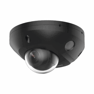 [Dual Light + 2 Micrófonos Integrados] Mini Domo IP 4 Megapixel / Color Negro / Lente 2.8 mm / 30 mts Luz Blanca + 30 mts IR / ACUSENSE / Exterior IP67 / IK08 /  WDR 120 dB / PoE / ONVIF / Alarmas I/O / Micro SD / ACUSEARCH