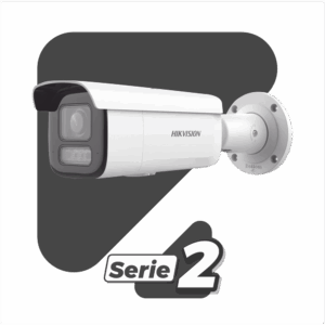 [Dual Light + 2 Micrófonos Integrados] Bala IP 2 Megapixel / Lente Mot. 2.8 a 12 mm / 60 mts Luz Blanca + 60 mts IR / ACUSENSE / Exterior IP67 / IK10 / WDR 120 dB / PoE+  / Alarmas I/O / Micro SD / Metal / IK10 / ACUSEARCH