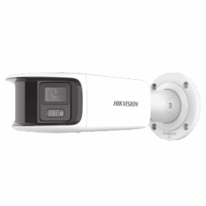 [FlexVu] [ PROTECCIÓN ACTIVA ] Bala IP Panorámica 8 Megapixel (4K) / 2 Lentes 4 mm (180°) / Imagen a Color 24/7 (ColorVu) / PoE / WDR 130° / IP67 / ACUSENSE / Luz Estroboscópica y Alarma Audible / 40 mts Luz Blanca / Micro SD