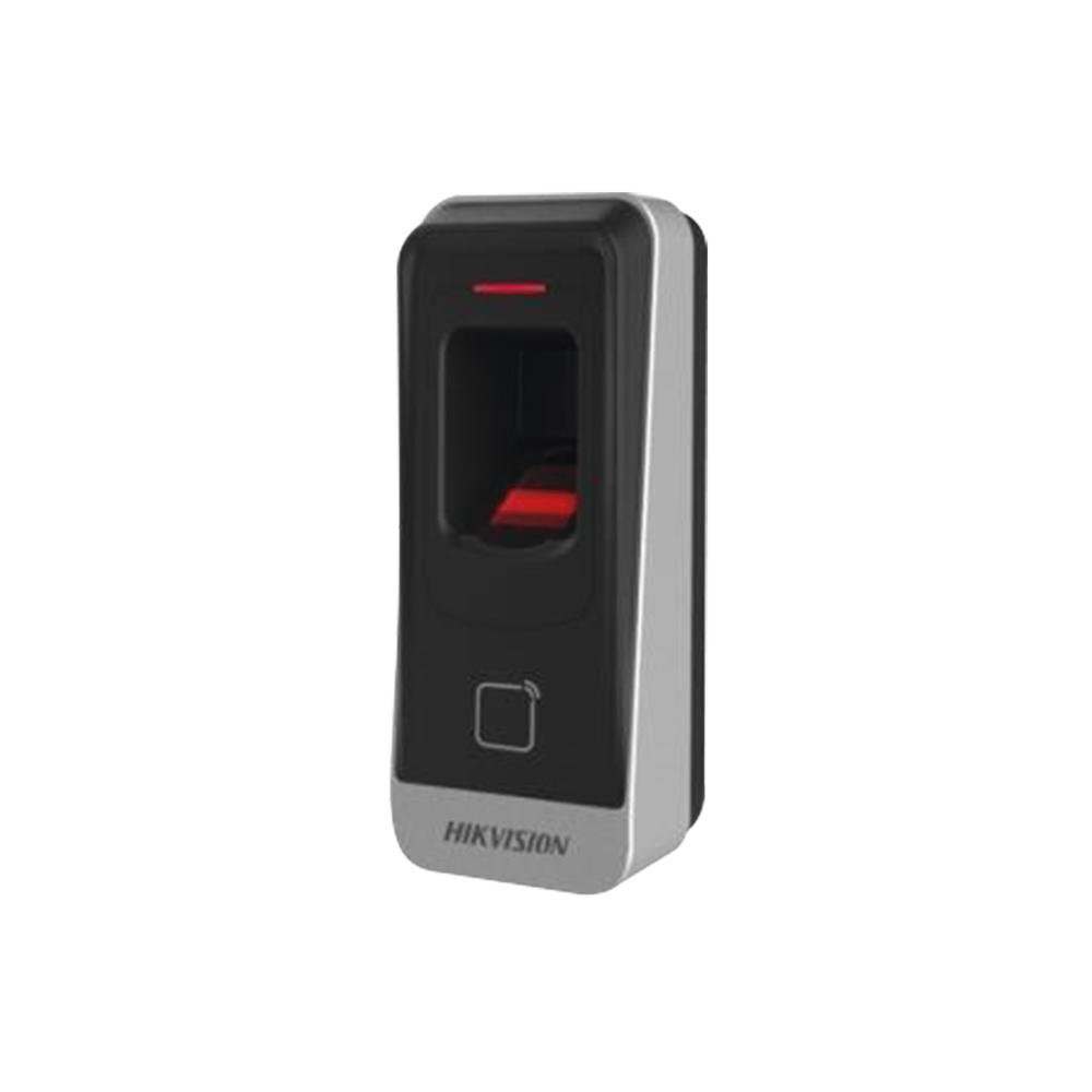 Lector esclavo MIFARE IP65 / Huella Digital / Lector de Tarjetas de Proximidad MiFare / RS-485 / Interior y Exterior / Requiere Panel de Control de Acceso DS-K2604,02,01