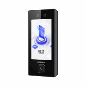 Terminal Facial Min Moe con BOTON DE LLAMADA FÍSICO / 3000 Rostros / Pantalla 4.5" / Administrable en la Nube con Hik-Connect Teams / Exterior IP65 / PoE / WiFi / HIK-IA