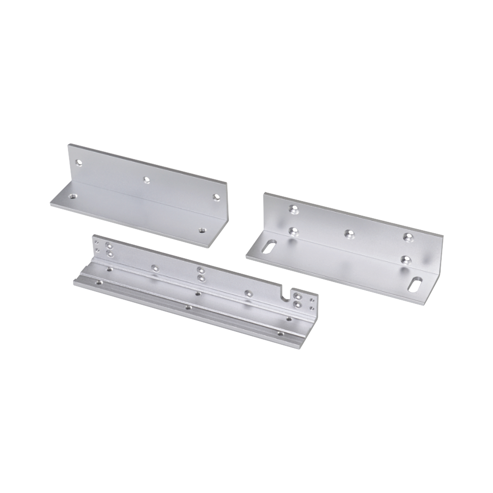Kit de montajes Z y L para Cerradura Magnética HIKVISION / Compatible con DS-K4H258S / Uso en Puerta de Madera y Metal