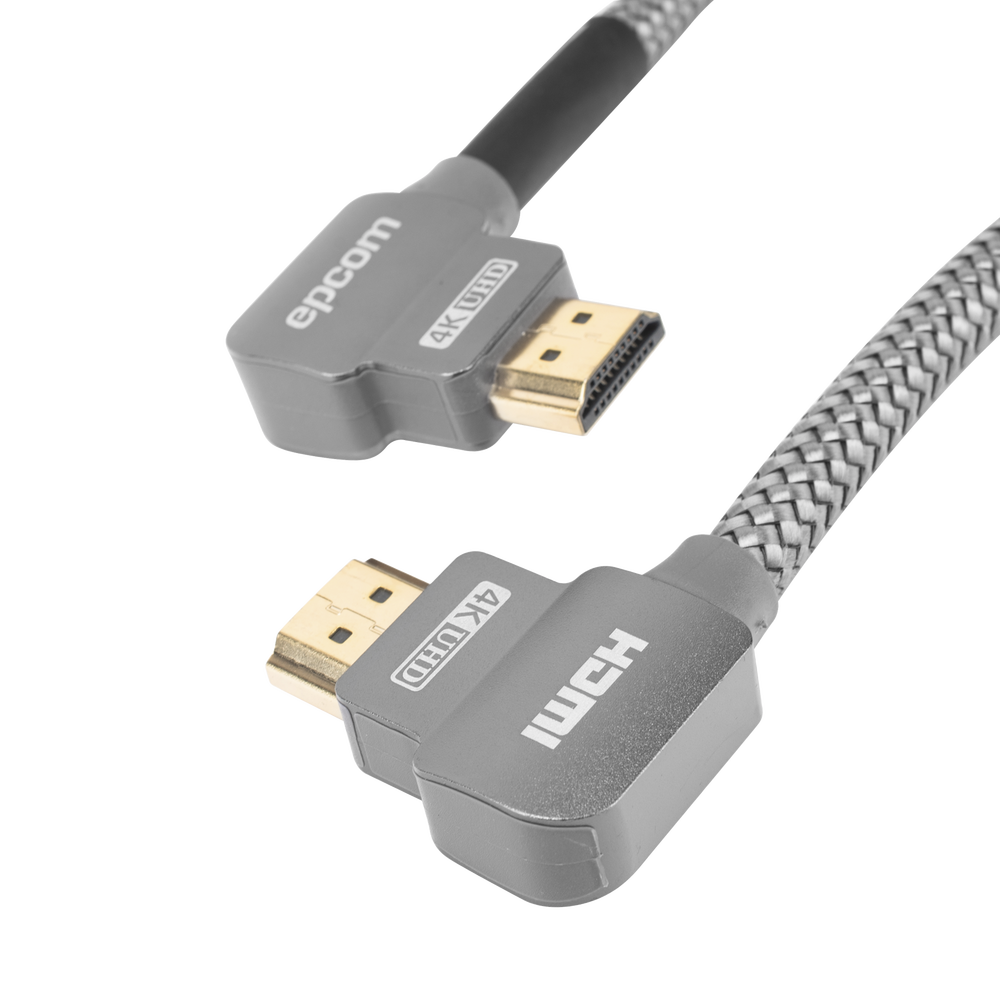 Cable HDMI Angulo 90º| 3m | Alta Definición | Version 2.0 | Alta velocidad 18Gbps | 4K@60Hz |
