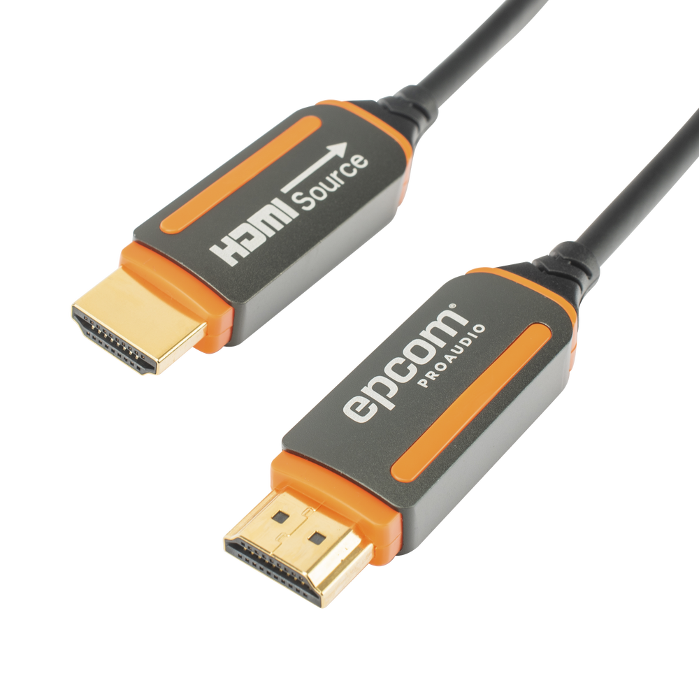 Cable HDMI de Fibra Óptica de 15m | Alta Definición | Version 2.0 | Alta velocidad 18Gbps | 4K@60Hz | HDCP 2.2 | Resistente a EMI y RFI