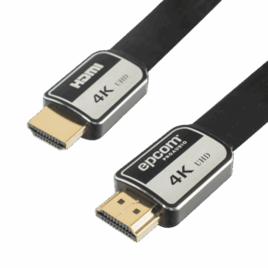 Cable HDMI de 1.8m | Alta Definición | Version 2.0 | Alta velocidad 18Gbps | 4K@60Hz | Conectores Chapados en Oro | Tipo Plano