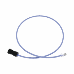 Cable de Conexión en Campo Jack a Plug RJ45, Categoría 6A, CMP (Plenum), 1 Metro, Color Azul