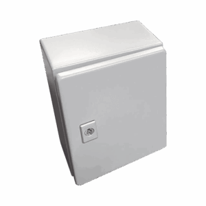Gabinete de Acero, Nema 4 -IP 66 de 25 x 30 x15 cm con Platina y certificado UL.