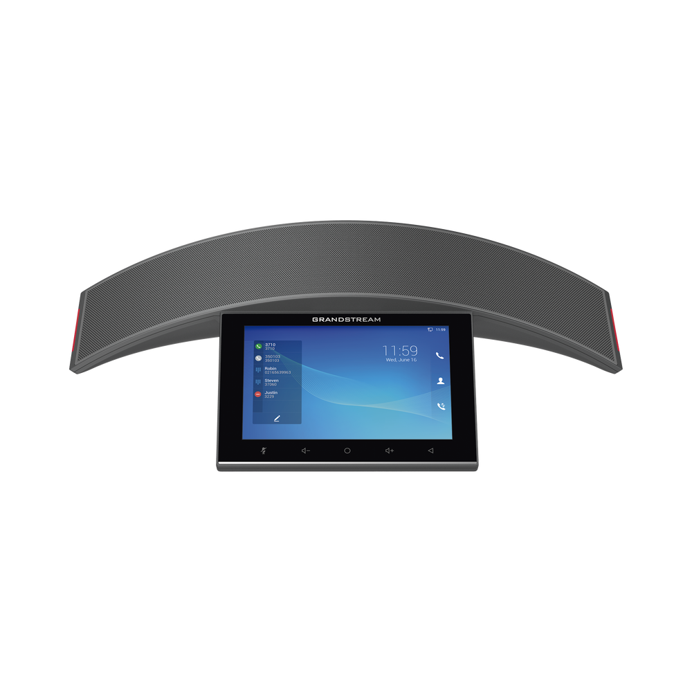 Teléfono - Audioconferencias IP Android 10, 12 líneas SIP con 12 cuentas, pantalla táctil 8", puertos Gigabit, Wi-Fi, Bluetooth, PoE, codec Opus, IPV4/IPV6 con gestión en la nube GDMS