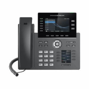 Teléfono IP Wi-Fi, Grado Operador, 6 líneas SIP con 6 cuentas, pantalla a color 4.3", puertos Gigabit, Bluetooth, PoE, codec Opus, IPV4/IPV6 con gestión en la nube GDMS
