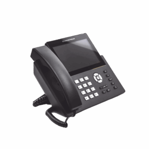 Teléfono IP Wi-Fi, Grado Operador, 12 líneas SIP con 6 cuentas, pantalla táctil  7", puertos Gigabit, Bluetooth, PoE, codec Opus, IPV4/IPV6 con gestión en la nube GDMS