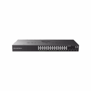 Switch Gigabit Administrable / 24 puertos 10/100/1000 Mbps + 4 Puertos SFP Uplink / Compatible con GWN Cloud.