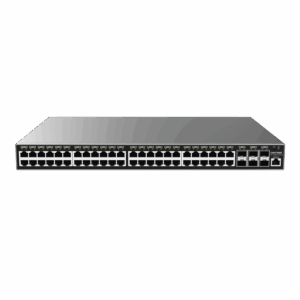 Switch Gigabit PoE+ Administrable / 48 puertos 10/100/1000 Mbps + 6 Puertos SFP+ / Hasta 400W / Compatible con GWN Cloud.