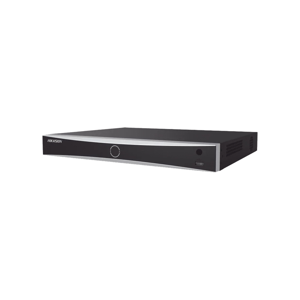 NVR 32 Megapixel (8K) / Reconocimiento Facial (Base de Datos) / 16 Canales IP / 2 Bahías de Disco Duro / 16 Puertos PoE+ / HDMI en 8K / ACUSENSE / Soporta POS / Deepin Mind /