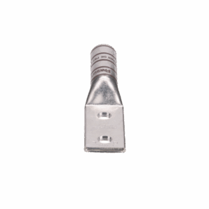 Zapata de compresión LCC500-12-6 para cal. 500 Kcmil, Doble barreno para tornillo prisionero de 1/2, Espaciado de orificios 44.5mm, 1 Pz