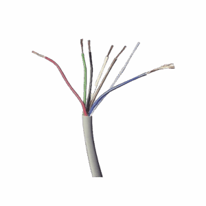 Bobina de Cable 305 Metros: 6 x 22 AWG, Color Blanco, CMR, Para Sistemas de Seguridad y Alarmas