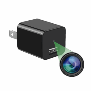 Cámara Oculta en Cargador de Pared (Spyce Camera) / Memoria de 8GB / Resolución 2 Megapixel (1080P) / Grabación Continua o por Movimiento