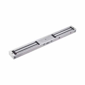 Chapa Magnética Doble para Aplicación en Puertas de Doble Hoja. 1200 lbs(x 2). LED indicador ultrabrillante