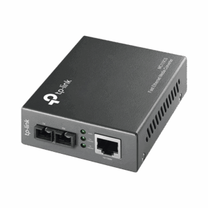 Convertidor Fibra Óptica Monomodo /  1 Puerto RJ45 10/100 Mbps / Puerto Fibra Óptica SC 100 Mbps / Hasta 20 kilometros / Plug and Play