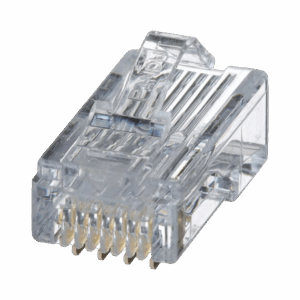 Plug RJ45 Cat5e, Para Cable UTP de Calibres 24-26 AWG, Chapado en Oro de 50 micras, Paquete de 100 piezas