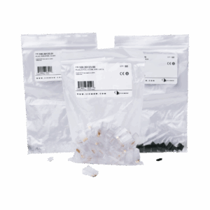 Plug RJ45 Cat6, Para Cable UTP Calibre 23 a 26 AWG, Chapado en Oro de 50 micras, Bolsa con 50 piezas