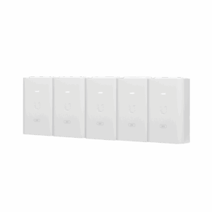 5 Unidades del Adaptador PoE Ubiquiti de 24 VDC, 1.0 A con puerto Gigabit, color blanco