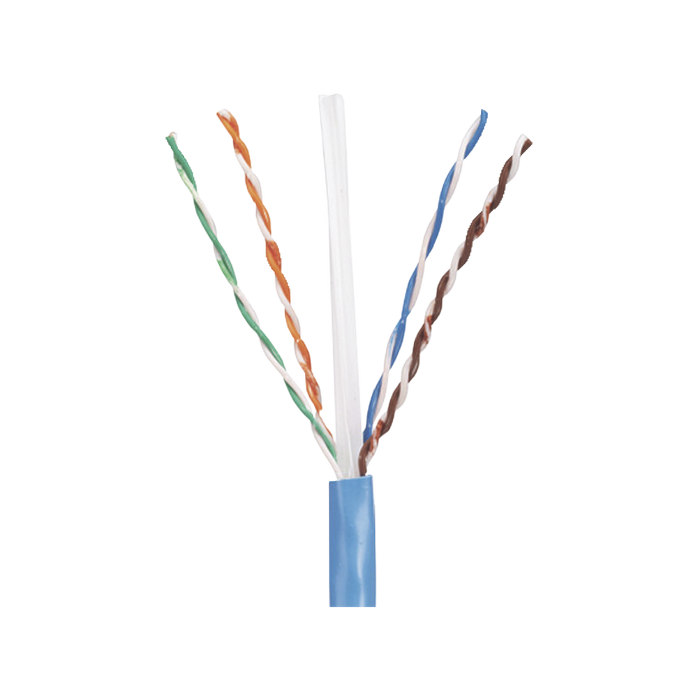 Bobina de Cable UTP 305 m. de Cobre, PanNet, Azul, Categoría 5e (24 AWG), PVC (CM), de 4 pares