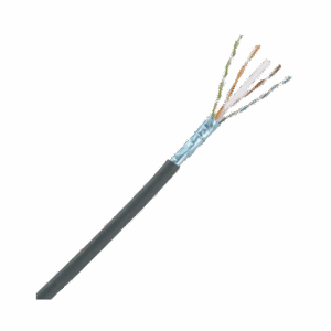 Bobina de Cable Planta Externa con Gel, de 4 pares, Cat6A, UTP, Color Negro, 305m