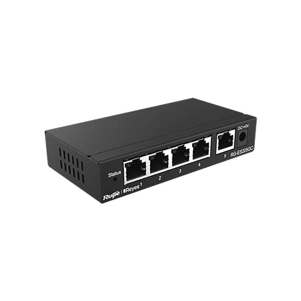 Switch Administrable con 5 puertos Gigabit, gestión gratuita desde la nube