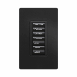 (RadioRA2) Teclado seetouch 7 botones, programe escenas diferentes en cada botón.