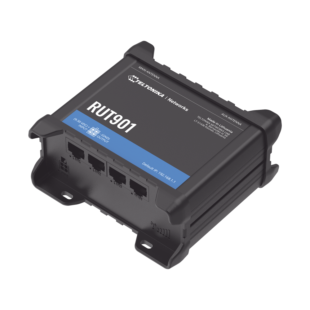 Router LTE dual SIM, 4 puertos Ethernet, conectorizado, Bandas B1, B2, B3, B4, B5, B7, B8, B28, B66
