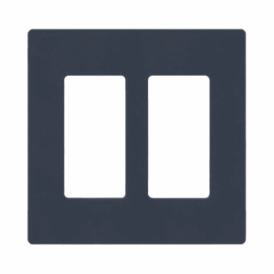 Placa de pared 1 espacio, para atenuador (dimmer), apagador ó control remoto inalámbrico LUTRON.