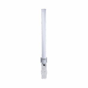 Antena Omnidireccional en 2.4 GHz, Rango de Frecuencias (2.3 - 2.5 GHz), Ganancia de 10 dBi, Doble Polaridad MIMO 2x2, Incluye Jumpers