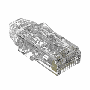 Plug RJ45 Cat6/6A, Para Cable UTP de Calibre 28 AWG (Diámetro Reducido), Chapado en Oro de 50 micras, Paquete de 100 piezas