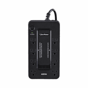 UPS de 425 VA/255 W, Topología Standby, Entrada 120 Vca NEMA 5-15P, Tipo Gabinete Compacto, Con 8 Tomas NEMA 5-15R
