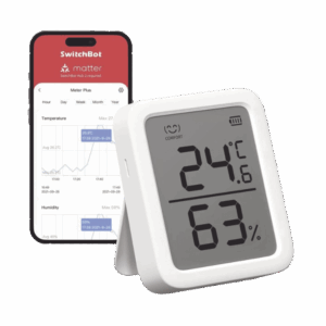 Medidor de temperatura y humedad Datos en pantalla / inalámbrico BLUETOOTH compatible con HUB SwitchBot