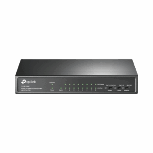 Switch PoE+ No Administrable / De Escritorio 9 puertos 10/100 Mbps / 8 puertos PoE af/at Inteligente / Presupuesto 65 W / Hasta 250 metros
