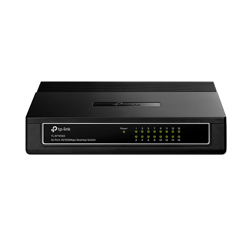 Switch no administrable de 16 puertos 10/100 Mbps para escritorio