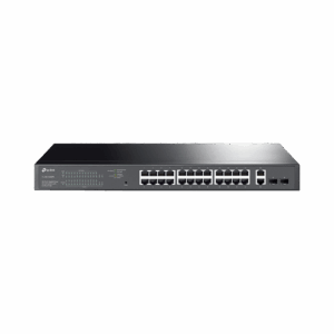 Switch PoE Administrable 24 puertos 10/100/1000 Mbps / 2 puertos SFP / 24 puertos PoE af/at / Presupuesto PoE 250W /