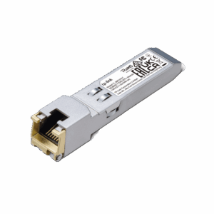 Transceptor mini-GBIC SFP+ RJ45 / Admite 10GBASE-T, 5GBASE-T, 2.5GBASE-T, 1000BASE-T y 100BASE-TX /  Distancia Hasta 30 metros / Conector RJ45 (10G)