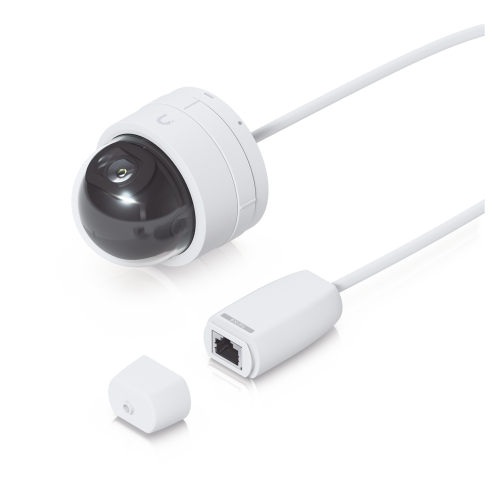 Cámara IP UniFi G5 Domo Ultra, de bajo perfil para interior, 2K (4MPX), ángulo amplio 102.4°, visión nocturna IR hasta 20 mts, detección de eventos, para pared o techo