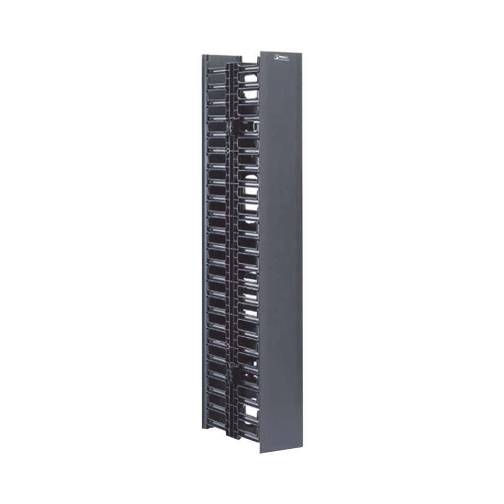 Organizador Vertical NetRunner, Doble (Frontal y Posterior), de 22.5 UR, 4.9in de Ancho, Color Negro